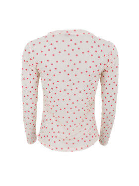 Black Colour - BCAnnie Mesh Blouse Red Dot