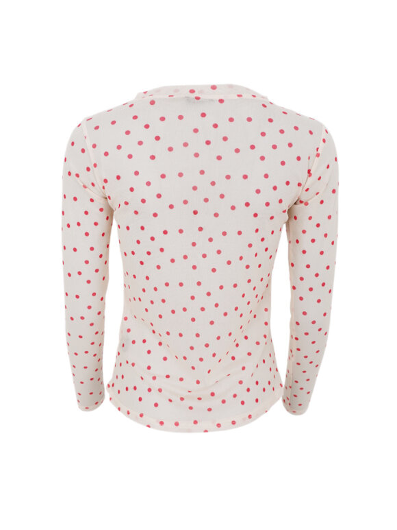 Black Colour - BCAnnie Mesh Blouse Red Dot