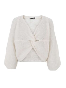 Black Colour - BCBjoerk Cross Jumper Off whit