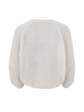 Black Colour - BCBjoerk Cross Jumper Off whit