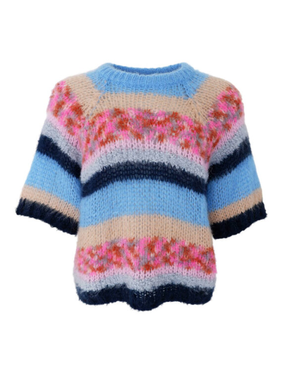 Black Colour - BCSophie Striped Jumper Blue