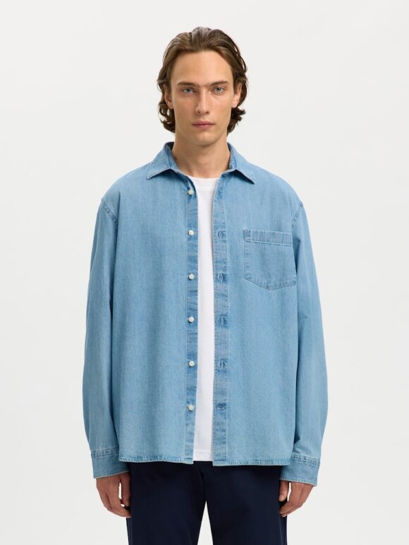 Selected - SLHREGCARLO DENIM SHIRT LS