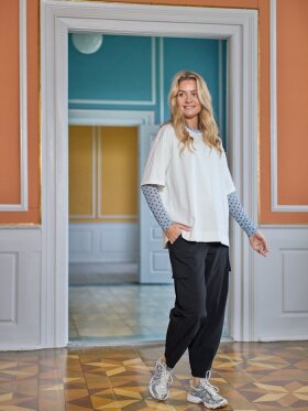 Black Colour - BCJennie Dotted Mesh Blouse