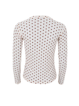 Black Colour - BCJennie Dotted Mesh Blouse