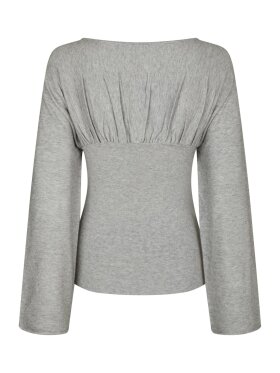 Neo Noir - Kaiba Knit Blouse Light Grey