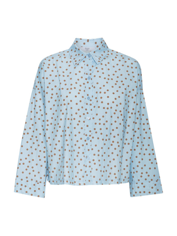 Amaze Cph - Amber Skjorte Dot Light Blue