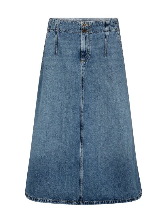 Mos Mosh - MMLeala Denim Skirt mid blue