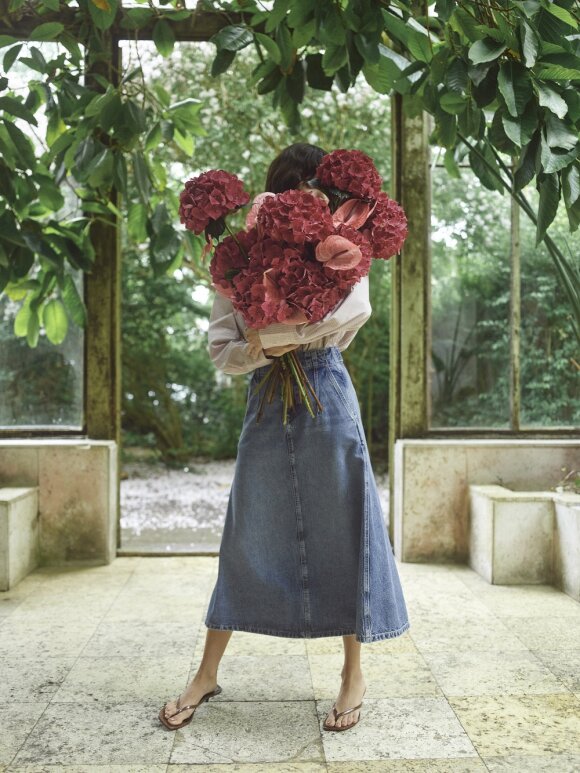 Mos Mosh - MMLeala Denim Skirt mid blue