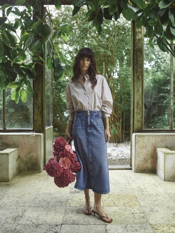 Mos Mosh - MMLeala Denim Skirt mid blue