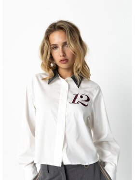 Coster Copenhagen - Shirt With rib Collar White