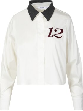 Coster Copenhagen - Shirt With rib Collar White