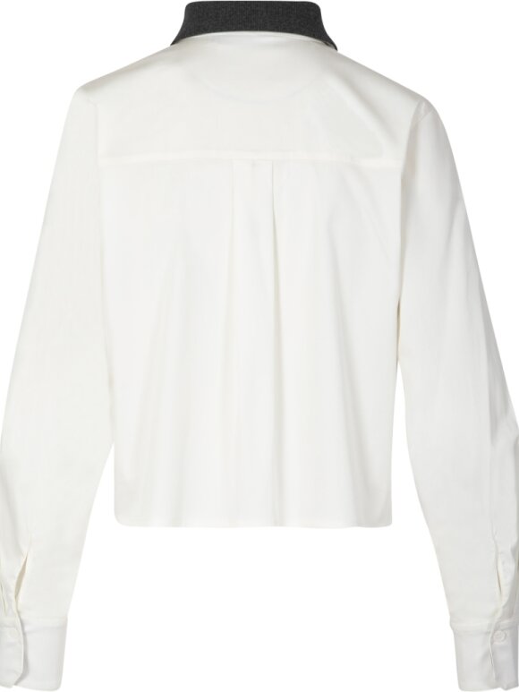 Coster Copenhagen - Shirt With rib Collar White