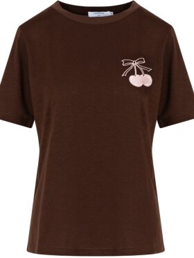 Coster Copenhagen - Mini Cherry t-shirt Chocolate
