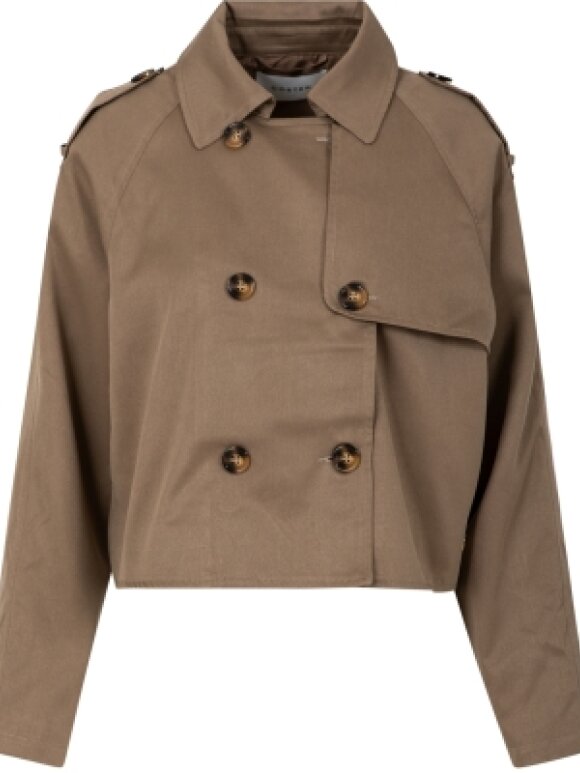 Coster Copenhagen - Short Trench Jacket Khaki