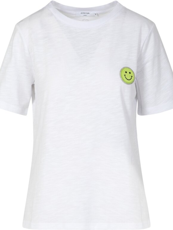 Coster Copenhagen - CC Smile t-shirt White Green