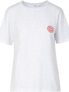 Coster Copenhagen - CC Smile t-shirt White Pink
