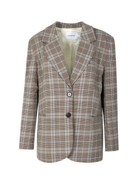 Coster Copenhagen - Checkred Blazer Sand blue
