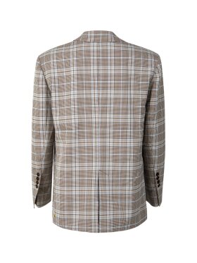 Coster Copenhagen - Checkred Blazer Sand blue