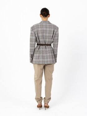 Coster Copenhagen - Checkred Blazer Sand blue
