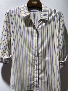 Amaze Cph - Vanessa Strib skjorte Off whit