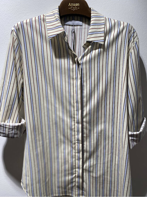 Amaze Cph - Vanessa Strib skjorte Off whit