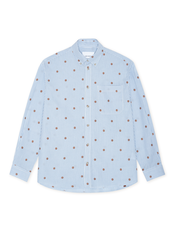 Les Deux - Kolton Stripe Basket AOE Shirt
