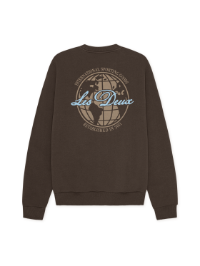 Les Deux - Ben Globe Sweatshirt Les Deux - Ben Globe Sweatshirt