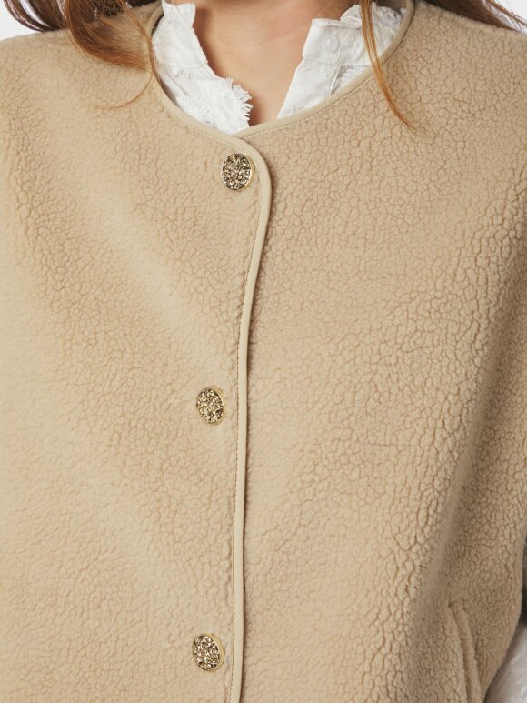 Neo Noir - Mariko Teddy Vest Sand