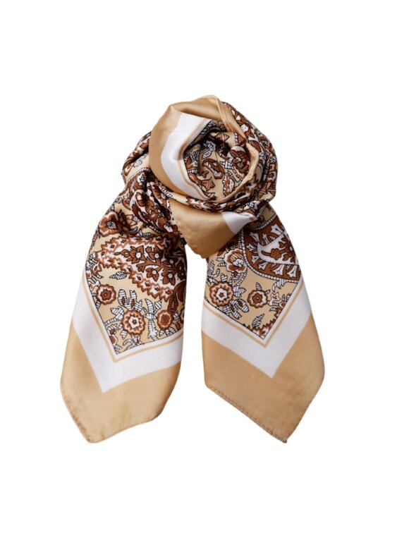 Black Colour - BCLiora Mini Scarf Camel
