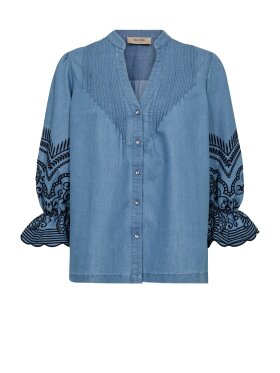 Mos Mosh - MMStomin Emb Shirt Light Blue Mos Mosh - MMStomin Emb Shirt Light Blue