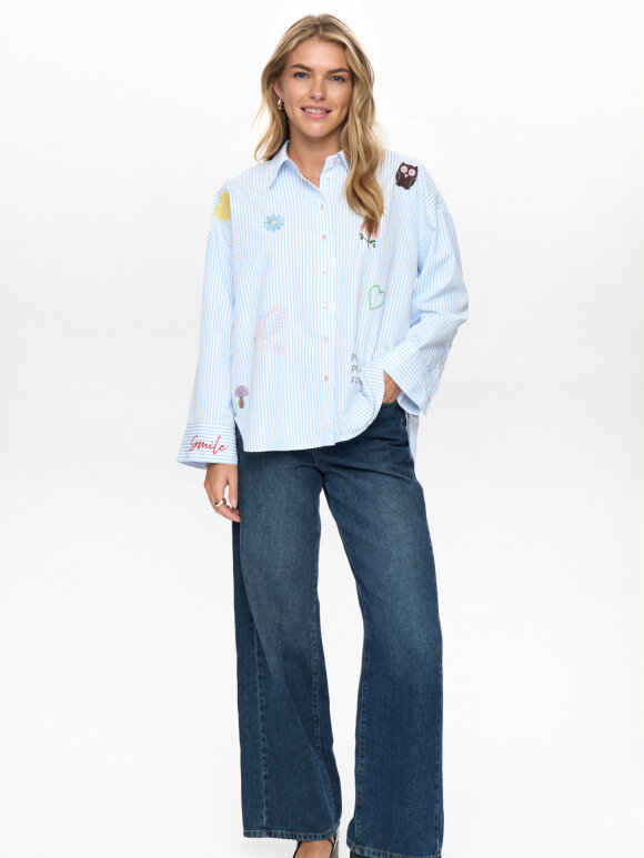 Numph - NUAshley Embroidery LS Shirt