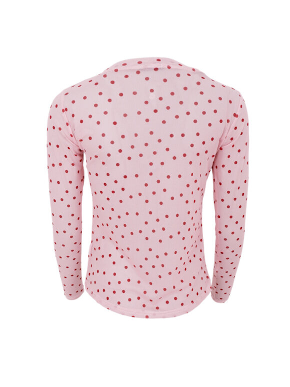 Black Colour - BCAnnie Mesh Blouse Rose dot
