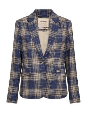 Mos Mosh - MMBlake Chec Blazer Crown Blue Mos Mosh - MMBlake Chec Blazer Crown Blue