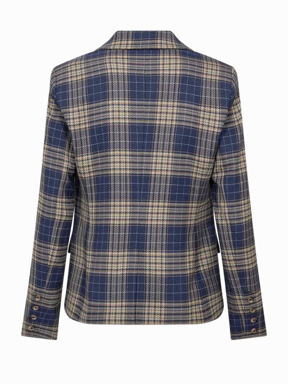 Mos Mosh - MMBlake Chec Blazer Crown Blue