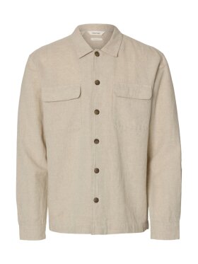 Selected - SLHLeroy Linen Blend Overshirt Selected - SLHLeroy Linen Blend Overshirt