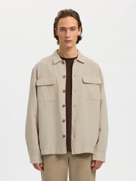Selected - SLHLeroy Linen Blend Overshirt Selected - SLHLeroy Linen Blend Overshirt