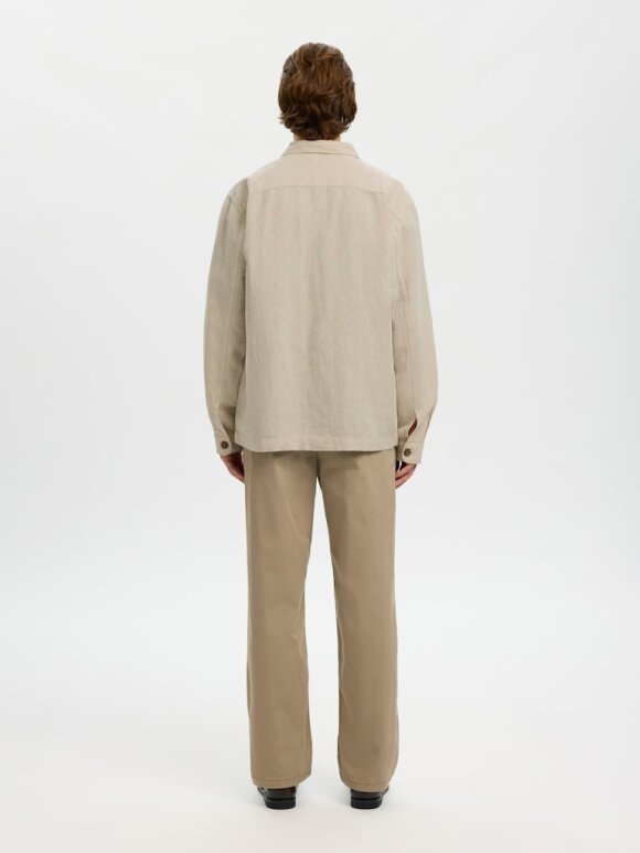 Selected - SLHLeroy Linen Blend Overshirt