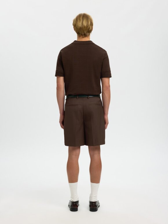 Selected - SLHLOOSE-OTTO LEO WOOL SHORTS