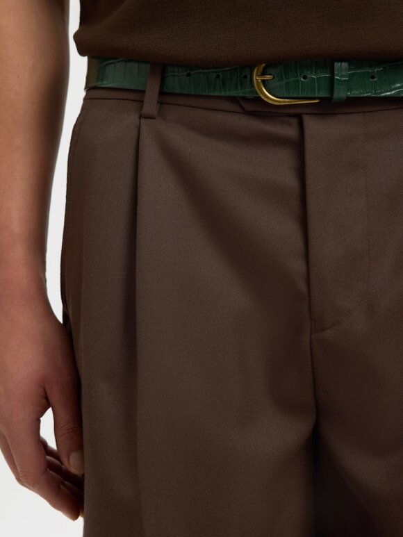 Selected - SLHLOOSE-OTTO LEO WOOL SHORTS