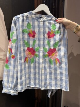 Qnuz - Boheme Checkered shirt Blue Qnuz - Boheme Checkered shirt Blue