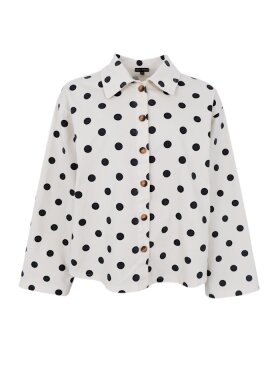 Black Colour - BCEllie Shirt Jacket White Dot Black Colour - BCEllie Shirt Jacket White Dot