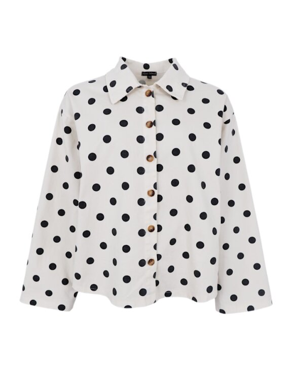 Black Colour - BCEllie Shirt Jacket White Dot