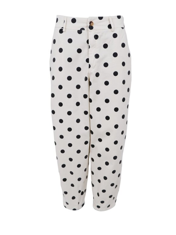 Black Colour - BCEllie Barrel Pant White Dot