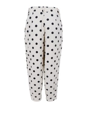 Black Colour - BCEllie Barrel Pant White Dot Black Colour - BCEllie Barrel Pant White Dot