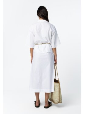 Coster Copenhagen - Shirt with botton sleeves Whit