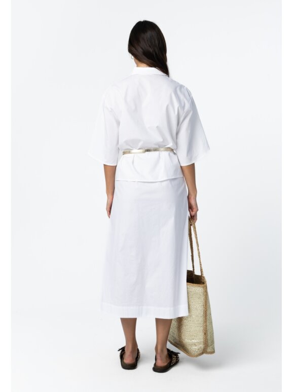 Coster Copenhagen - Shirt with botton sleeves Whit