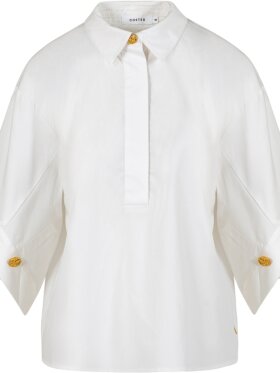 Coster Copenhagen - Shirt with botton sleeves Whit