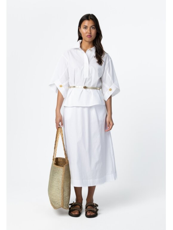 Coster Copenhagen - Shirt with botton sleeves Whit