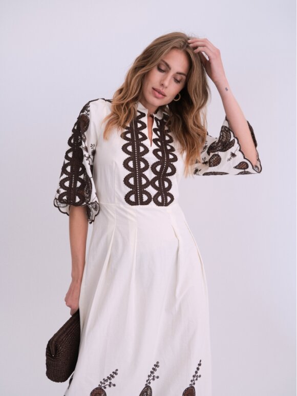 Gossia - SafinaGO Dress Creme Brown