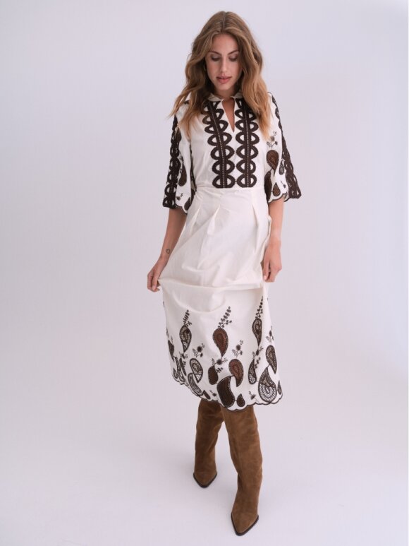 Gossia - SafinaGO Dress Creme Brown